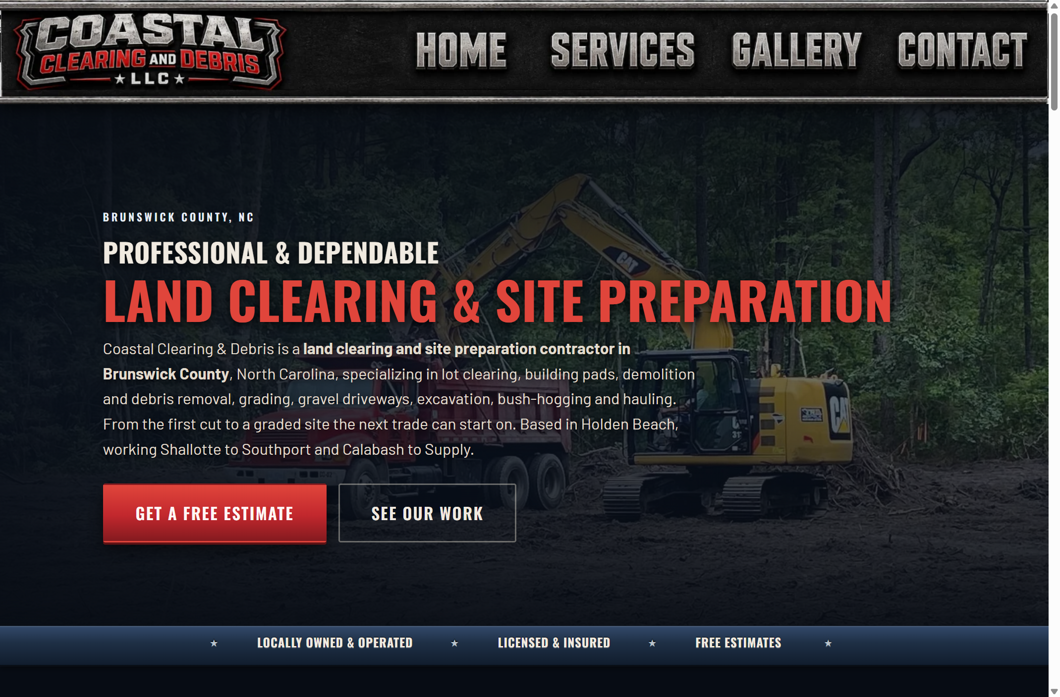 Coastal Clearing and Debris homepage