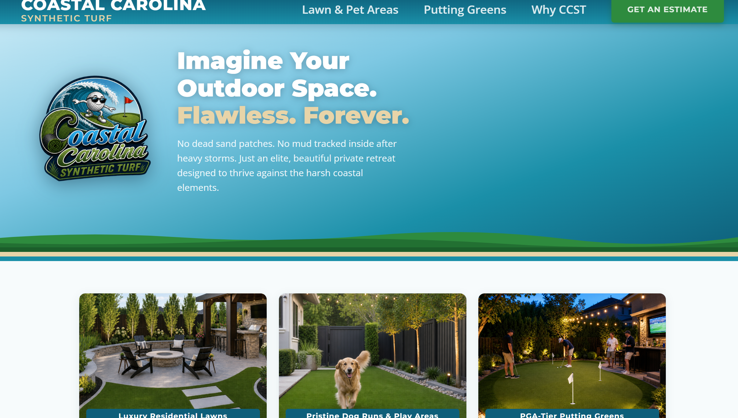 Coastal Carolina Synthetic Turf homepage