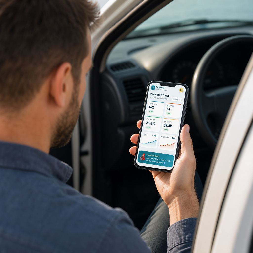 Custom mobile app built by Tidewise